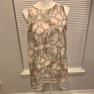 Max Studio tunic sleeveless light pink rayon